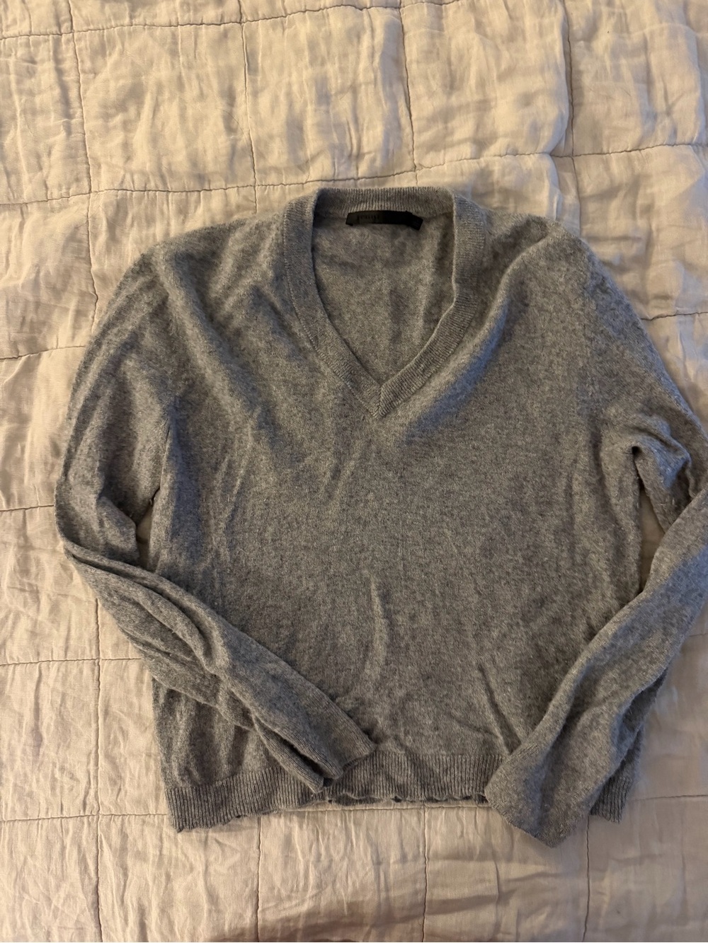 Jenni Kayne Heather Gray Flynn Cashmere Sweater VGUC